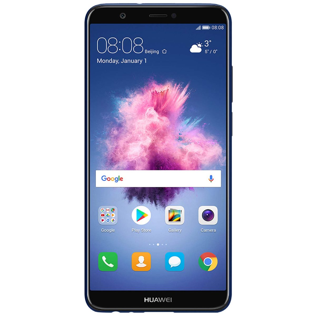 Amazon Brand - Solimo Huawei P Smart Mobile Cover (Hard Back & Slim),Blue
