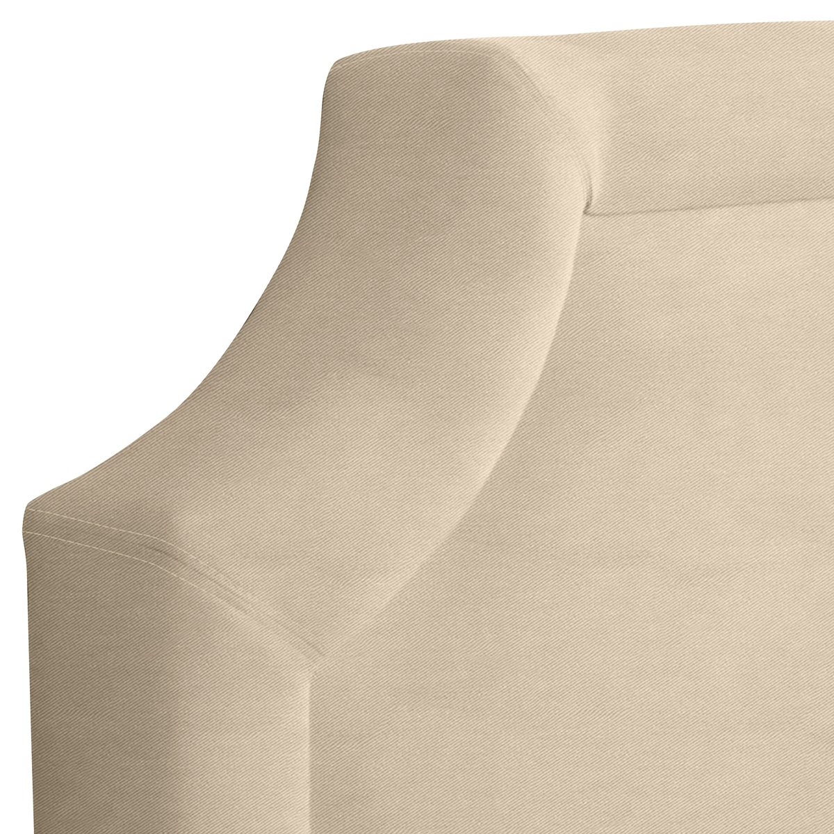 Amazon Brand – Stone & Beam Bridgewater Scalloped King Headboard, 88"W, Spinnsol Cocoa