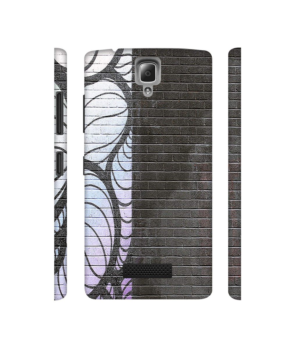Amazon Brand - Solimo Designer Black and White Brick 3D Printed Hard Back Case Mobile Cover for Lenovo A2010