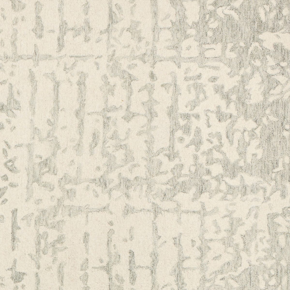 Amazon Brand – Rivet Contemporary Linear Distressed Wool Runner Rug, 2' 6" x 8', Grey