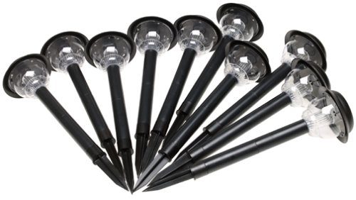 Astonica 50402046 Sunergy White Cornerstone Solar Lights (10-Pack)