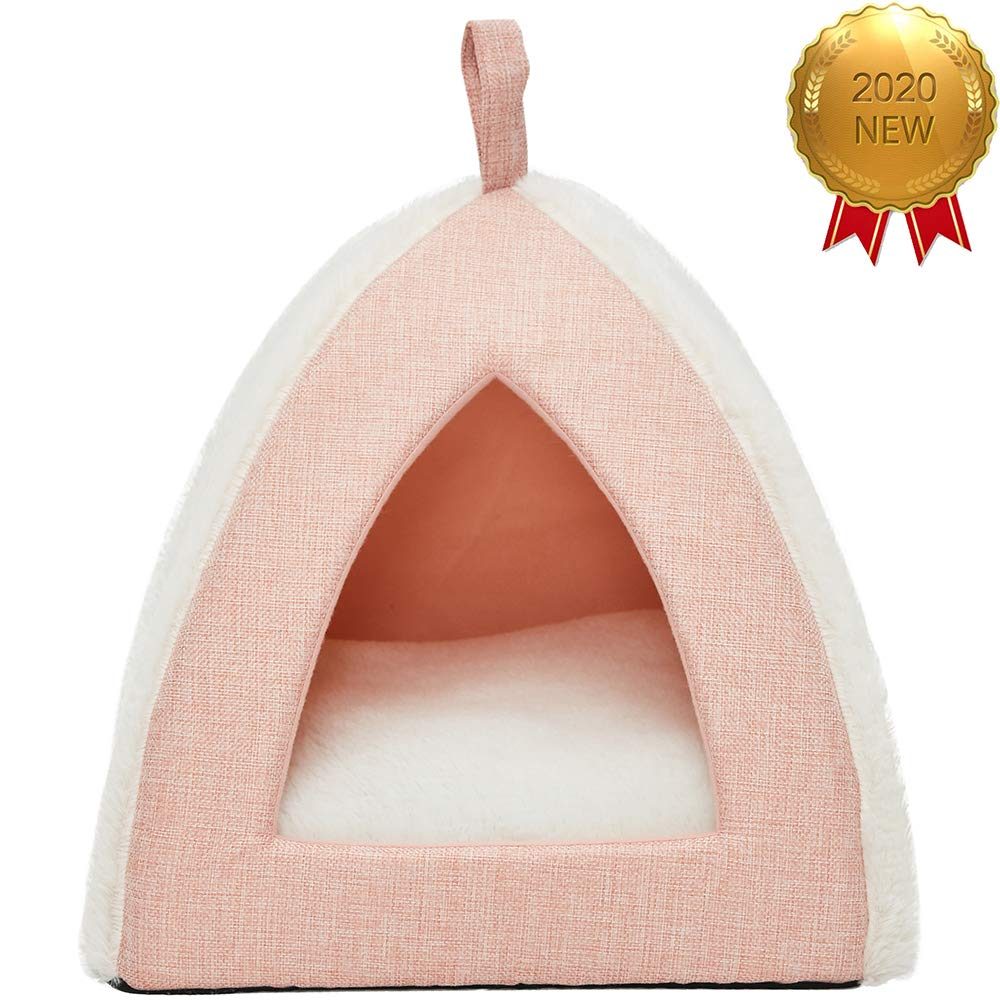 UMI. Essential Soft and Comfortable Cat Bed, medium, pink