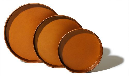 Strathwood Copper-Finish Plant Trays, Set of 3