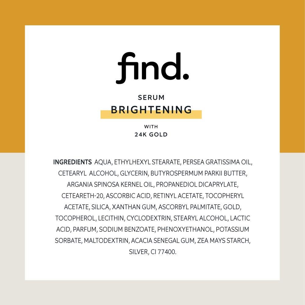 FIND - Brightening serum with 24K gold - 6 Pockets x 15 ml