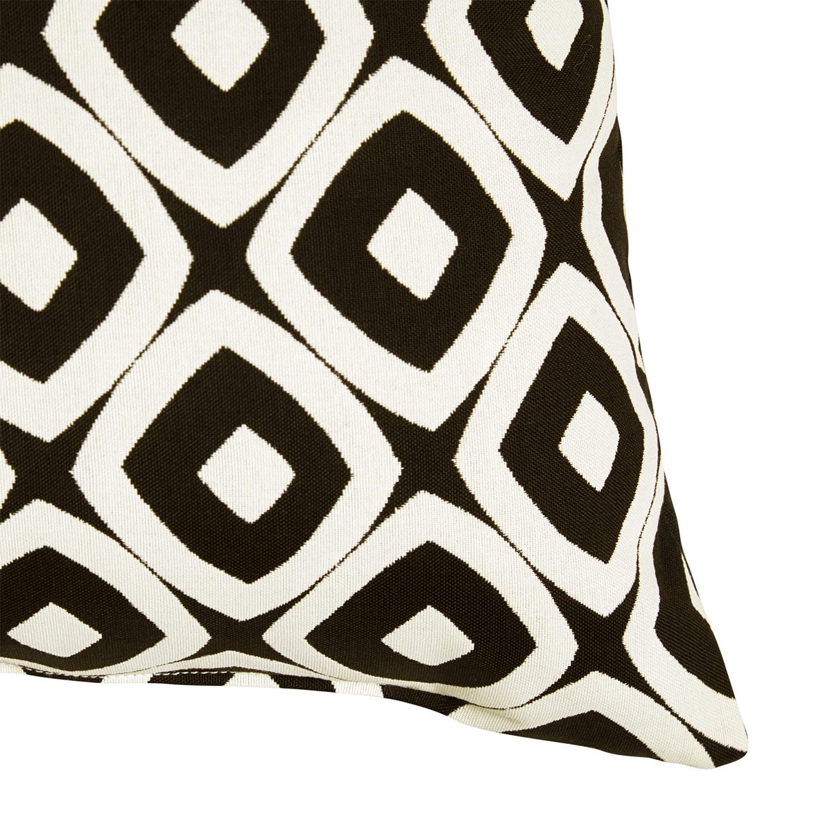 Amazon Brand – Rivet Modern OutdoorThrow Pillow, 20" x 20", Black and White