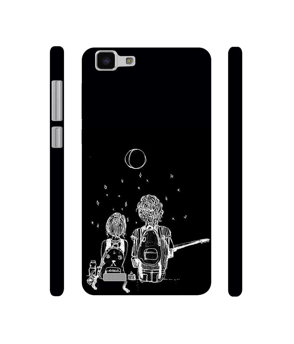 Amazon Brand - Solimo Designer Couples Sitting at Dark 3D Printed Hard Back Case Mobile Cover for Vivo Y27L