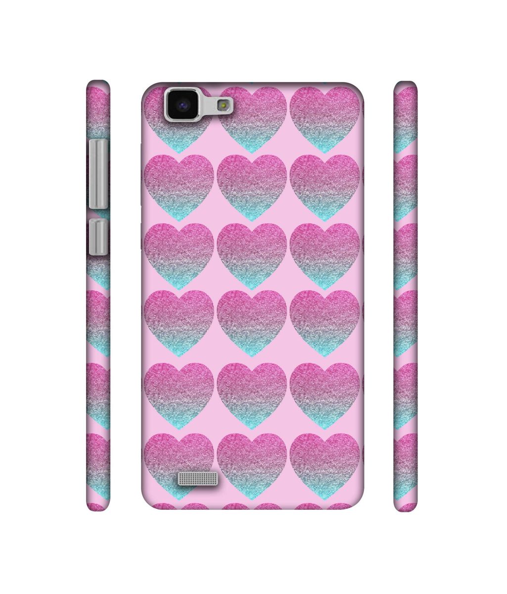 Amazon Brand - Solimo Designer Sparkle Heart Texture 3D Printed Hard Back Case Mobile Cover for Vivo Y27L