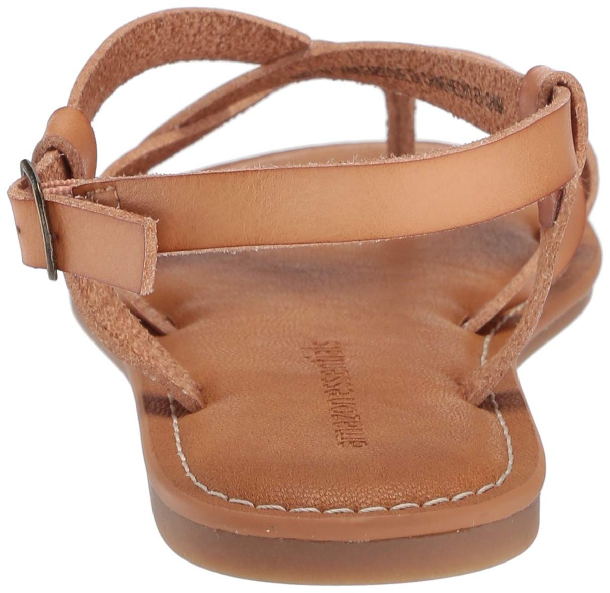Amazon Essentials Women's Casual Strappy Sandal, Natural, 7 B US