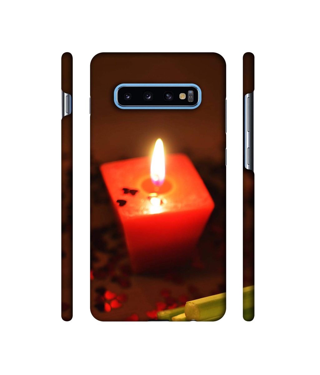 Amazon Brand - Solimo Designer Candle Light 3D Printed Hard Back Case Mobile Cover for Samsung Galaxy S10 Plus