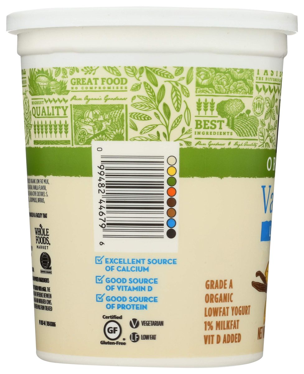 365 Everyday Value, Organic Low Fat Yogurt, Vanilla, 32 oz