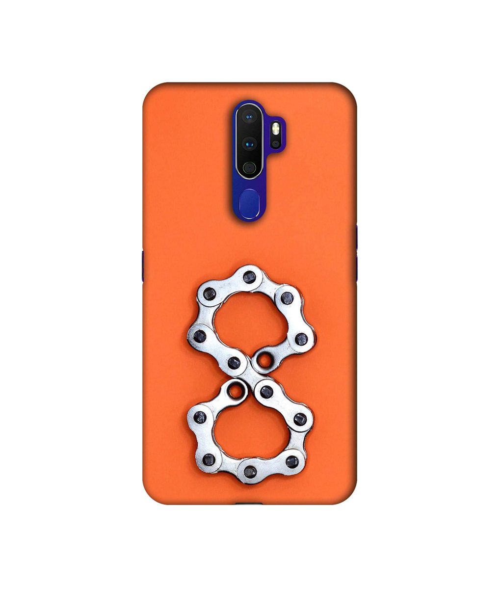 Amazon Brand - Solimo Designer Number Eight 3D Printed Hard Back Case Mobile Cover for Oppo A9 (2020)