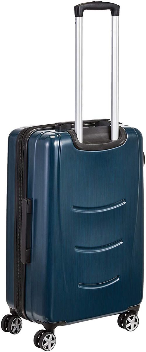 AmazonBasics 20 inch 55 cm Hardshell Cabin Size Suitcase, Navy Blue
