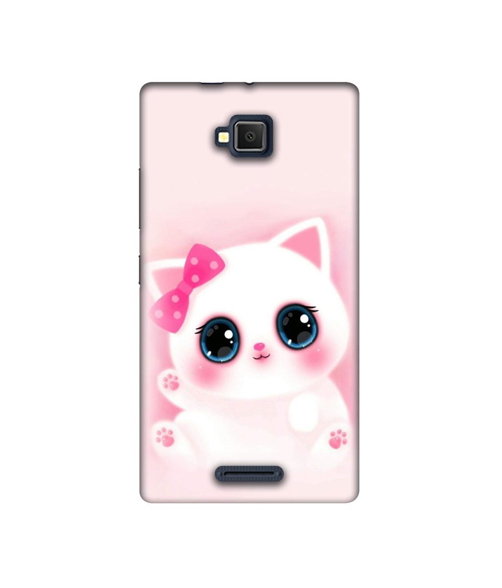 Amazon Brand - Solimo Designer Babby Kitty UV Printed Soft Back Case Mobile Cover for Lava A82