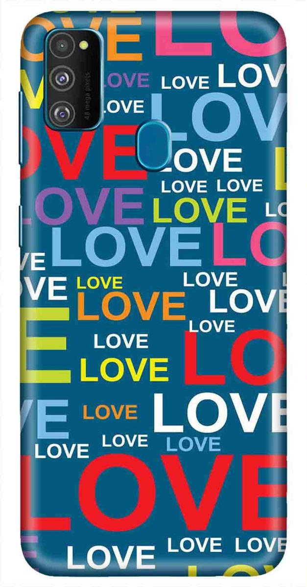 Amazon Brand - Solimo Designer Love Pattern Design 3D Printed Hard Back Case Mobile Cover for Samsung Galaxy M21 / M30s