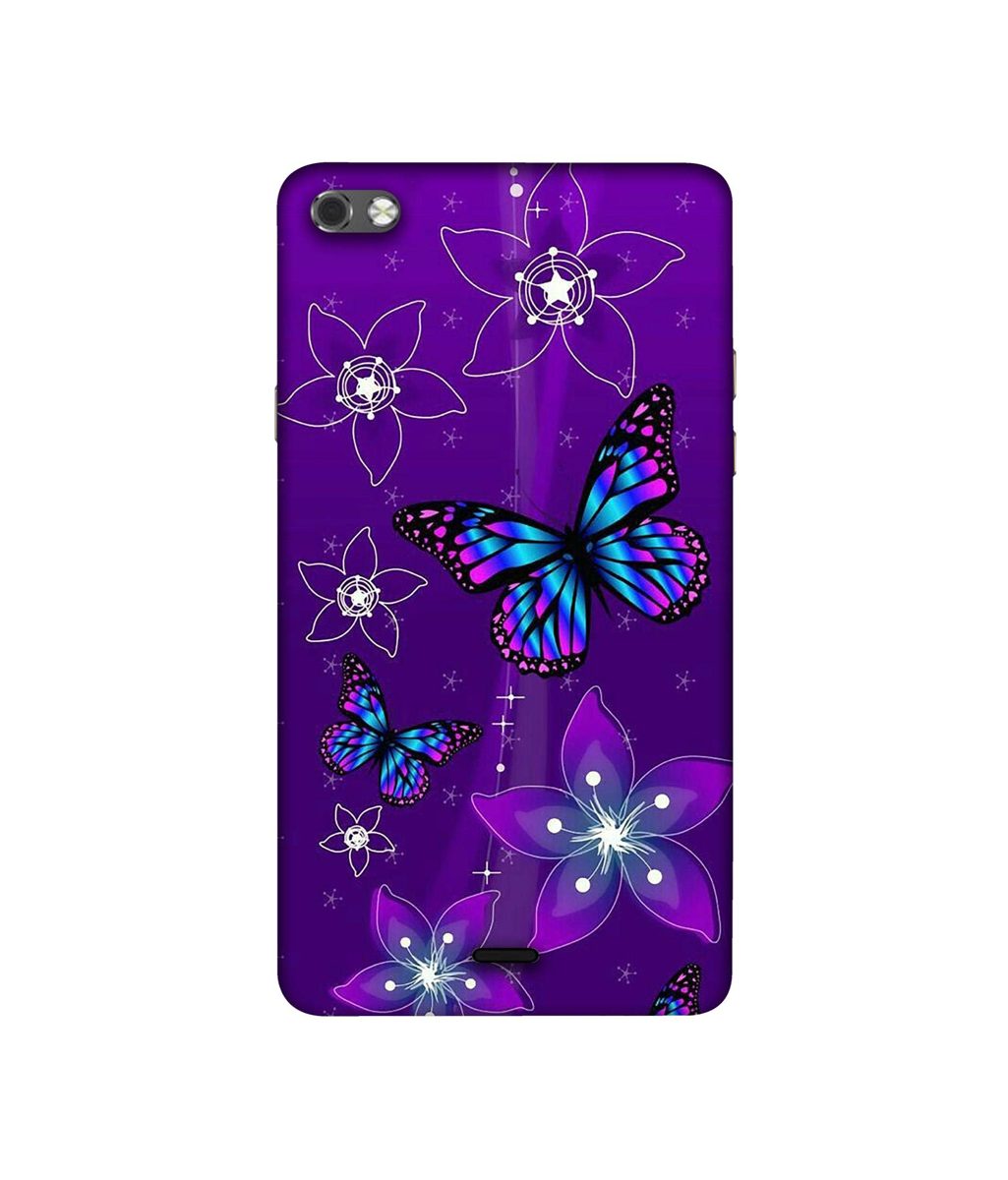 Amazon Brand - Solimo Designer Butterflies 3D Printed Hard Back Case Mobile Cover for Micromax Canvas Sliver 5 Q450