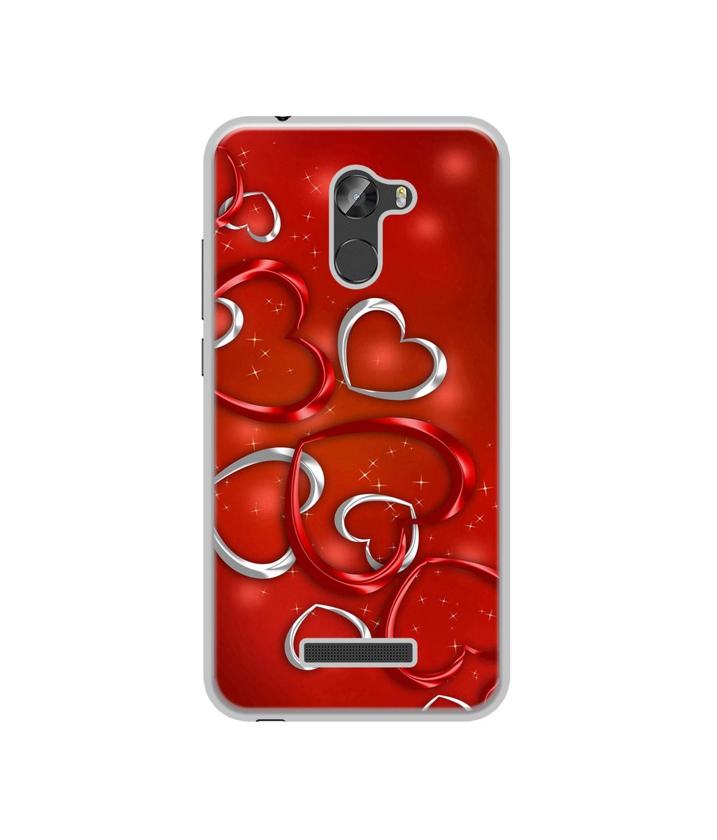 Amazon Brand - Solimo Designer Hearts UV Printed Soft Back Case Mobile Cover for Gionee X1S