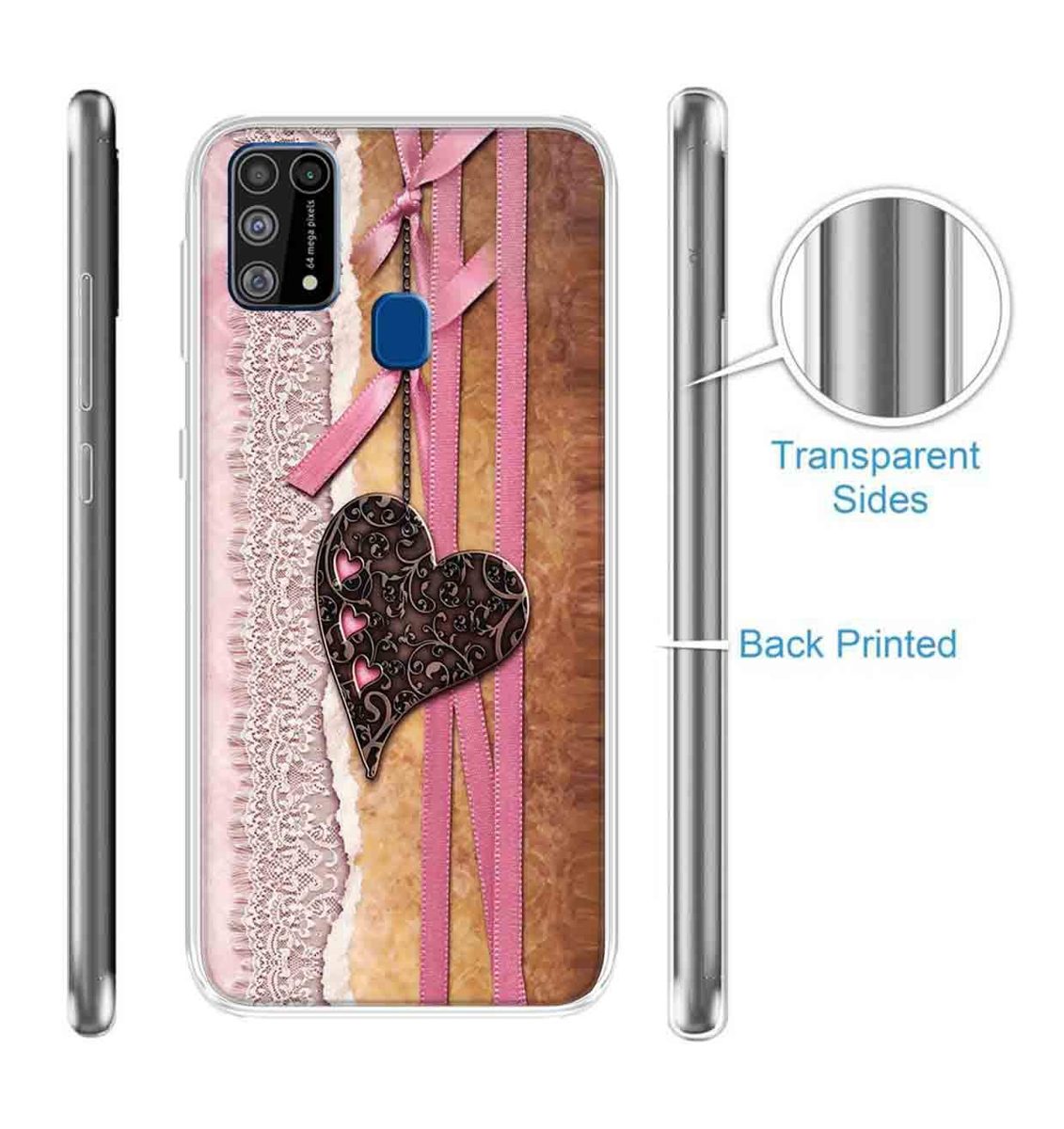 Amazon Brand - Solimo Designer Multicolor Love Abstract Design Printed Soft Back Case Mobile Cover for Samsung Galaxy M31