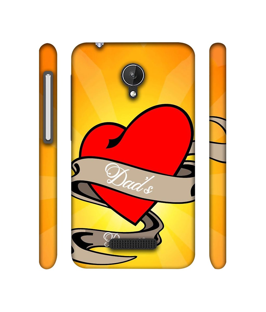 Amazon Brand - Solimo Designer Dad's Princess 3D Printed Hard Back Case Mobile Cover for Micromax Canvas Spark Q380