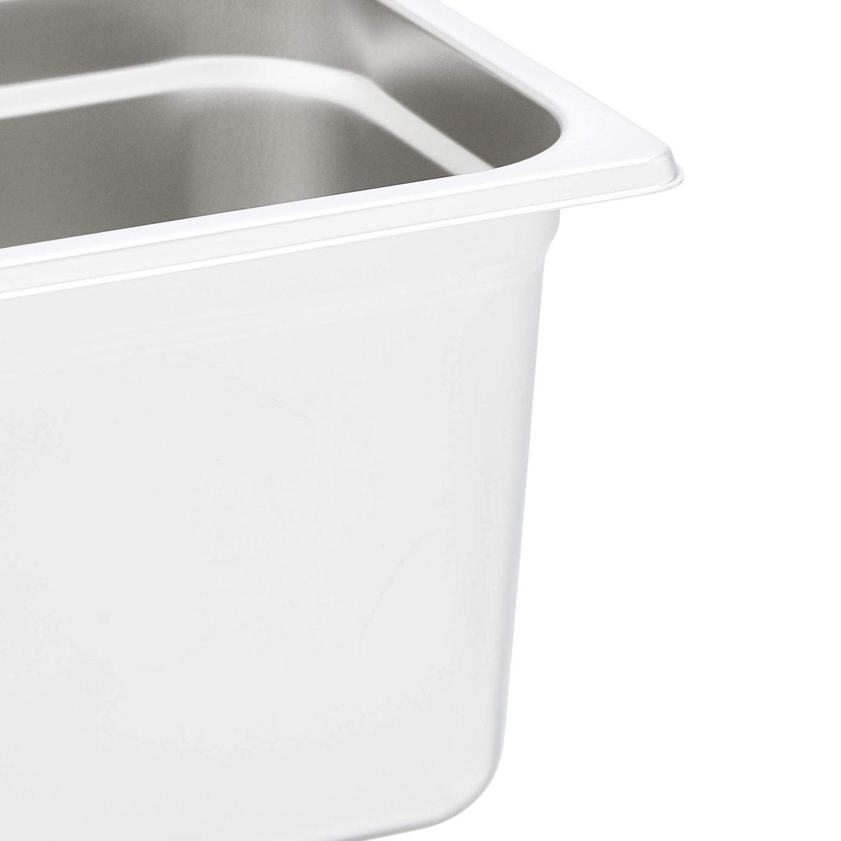 AmazonCommercial 1/4 Size x 6" Deep, Anti-Jam Stainless Steel Steam Table/Hotel Pan, 22 Gauge, Pack of 2