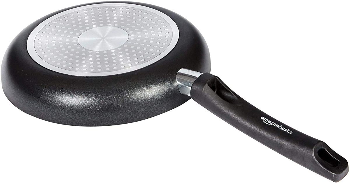 AmazonBasics Non Stick Induction Frying Pan Set, 24cm and 28cm
