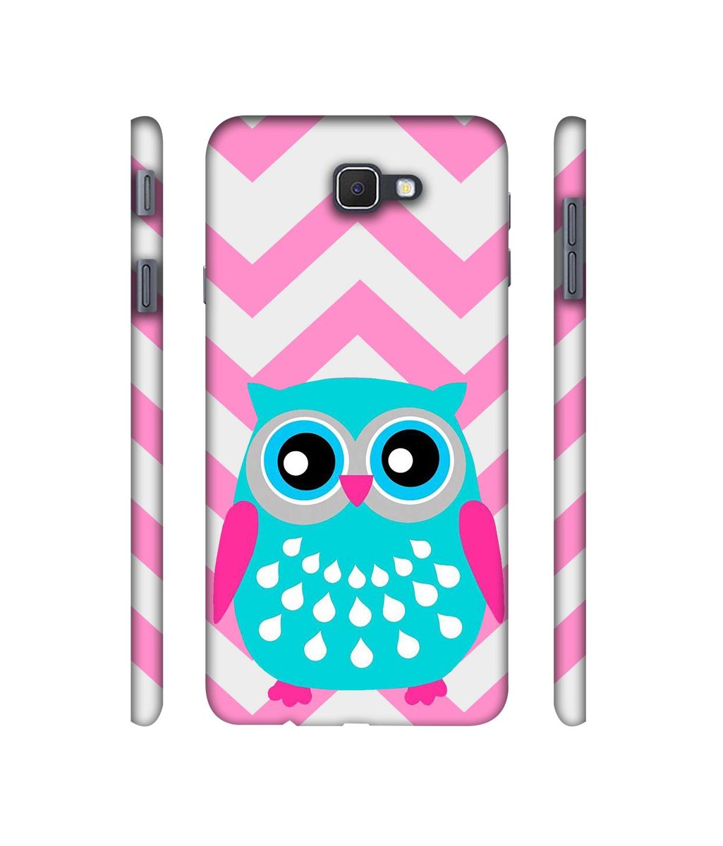 Amazon Brand - Solimo Designer Sky Blue Owl 3D Printed Hard Back Case Mobile Cover for Samsung Galaxy J5 Prime