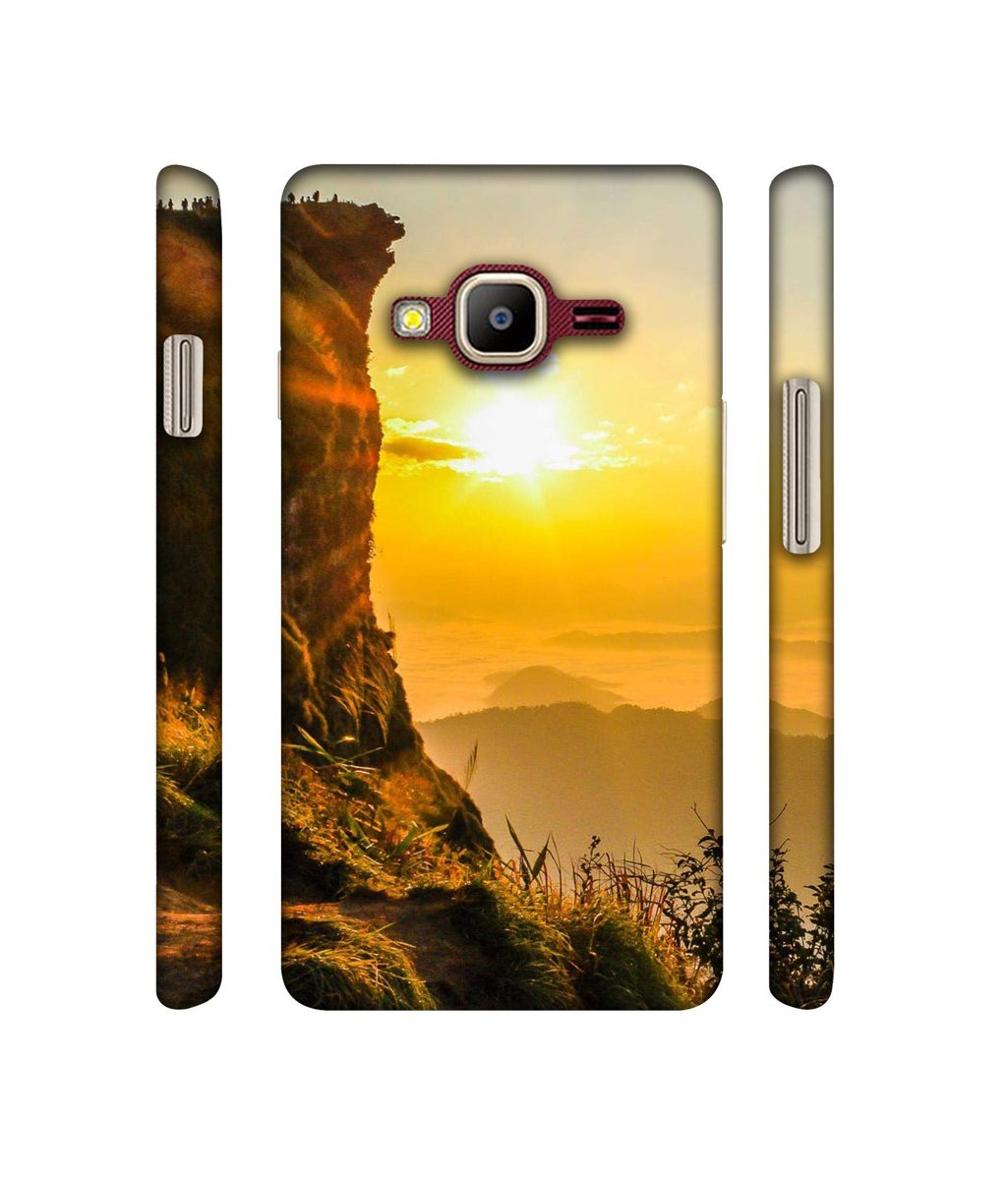 Amazon Brand - Solimo Designer Mountan Side Sun View 3D Printed Hard Back Case Mobile Cover for Samsung Z2