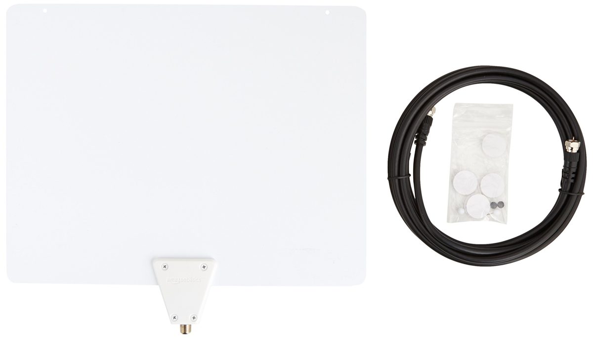 AmazonBasics Ultra Thin Indoor TV Antenna - 35 Mile Range