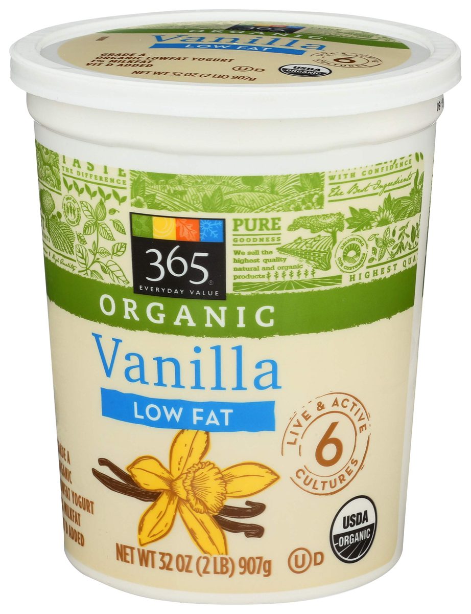 365 Everyday Value, Organic Low Fat Yogurt, Vanilla, 32 oz