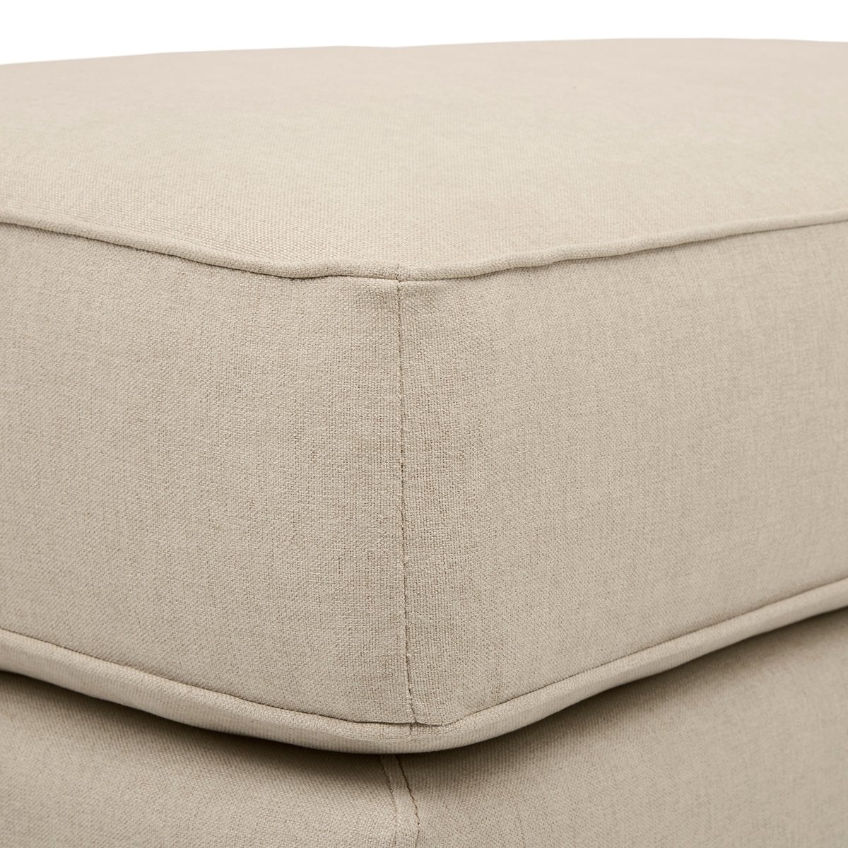 Amazon Brand – Stone & Beam Kristin Ottoman, 33"W, Sand