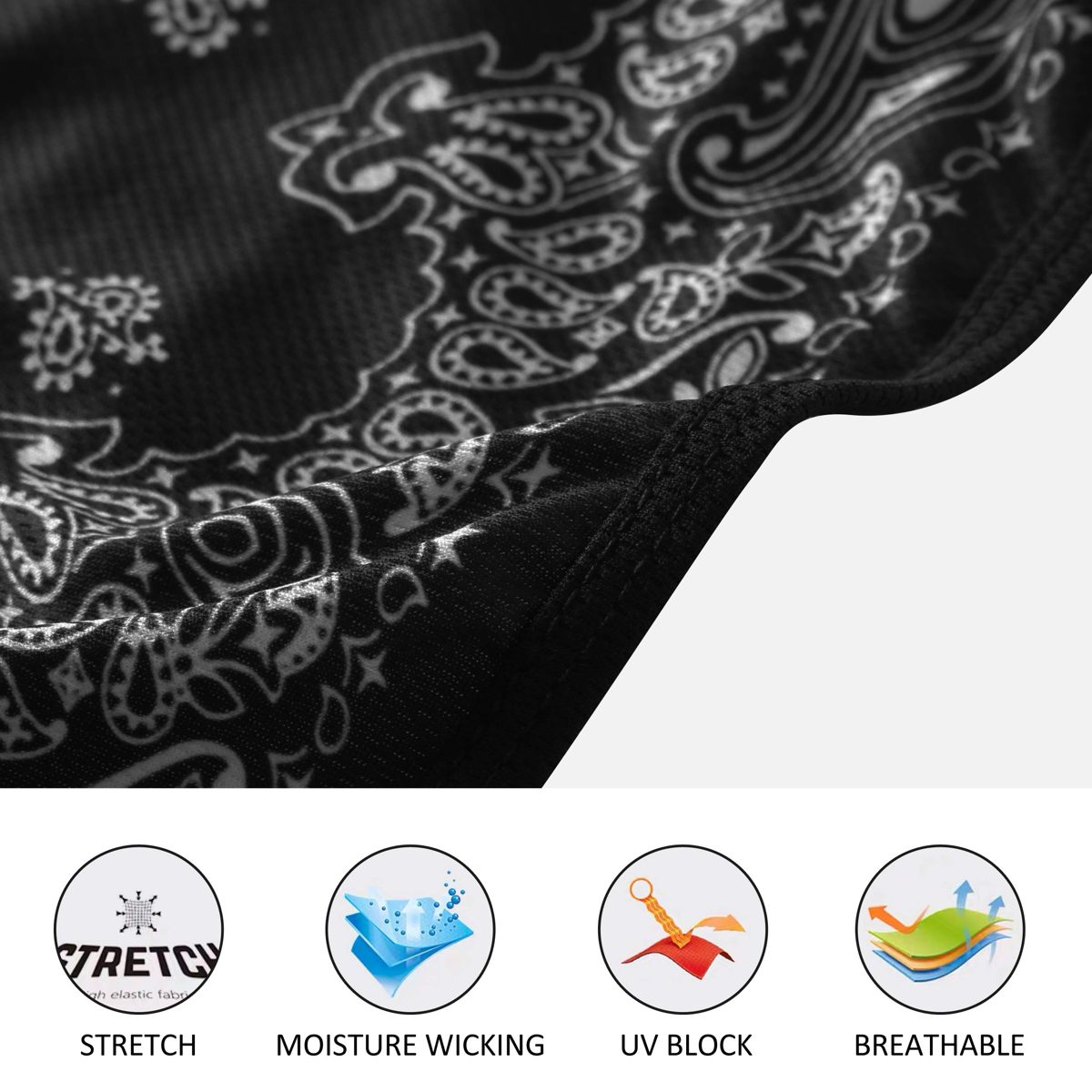 JSPA Unisex Ear Hangers Face Balaclava Washable Face Shield Protective Mouth Cover Scarf Neck Gaiter Breathable Anti-UV Face Bandanas Wristband Sweatband Balaclava for Wind Dust Bugs Protection