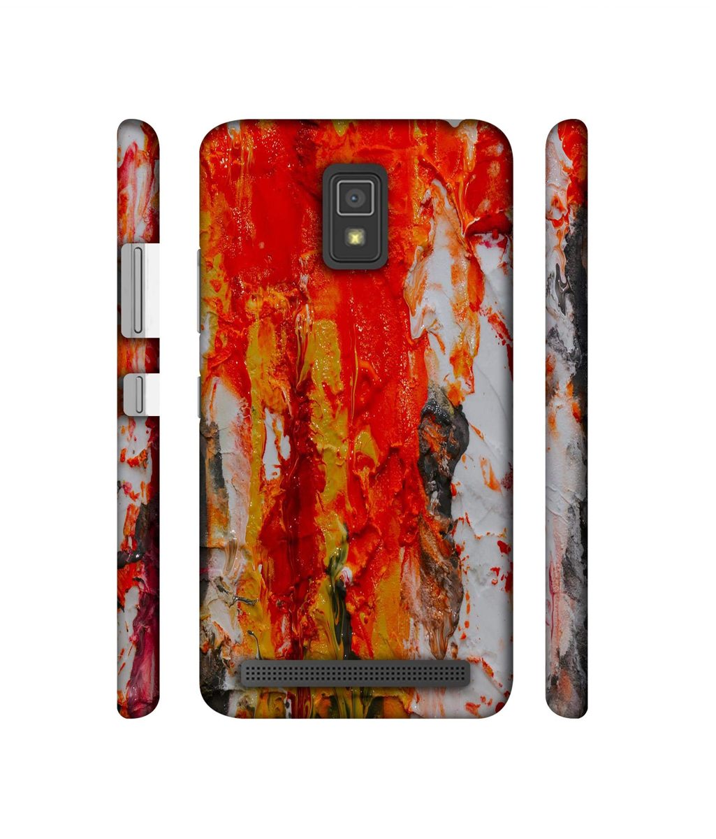 Amazon Brand - Solimo Designer Orange Color Spread 3D Printed Hard Back Case Mobile Cover for Lenovo A6600