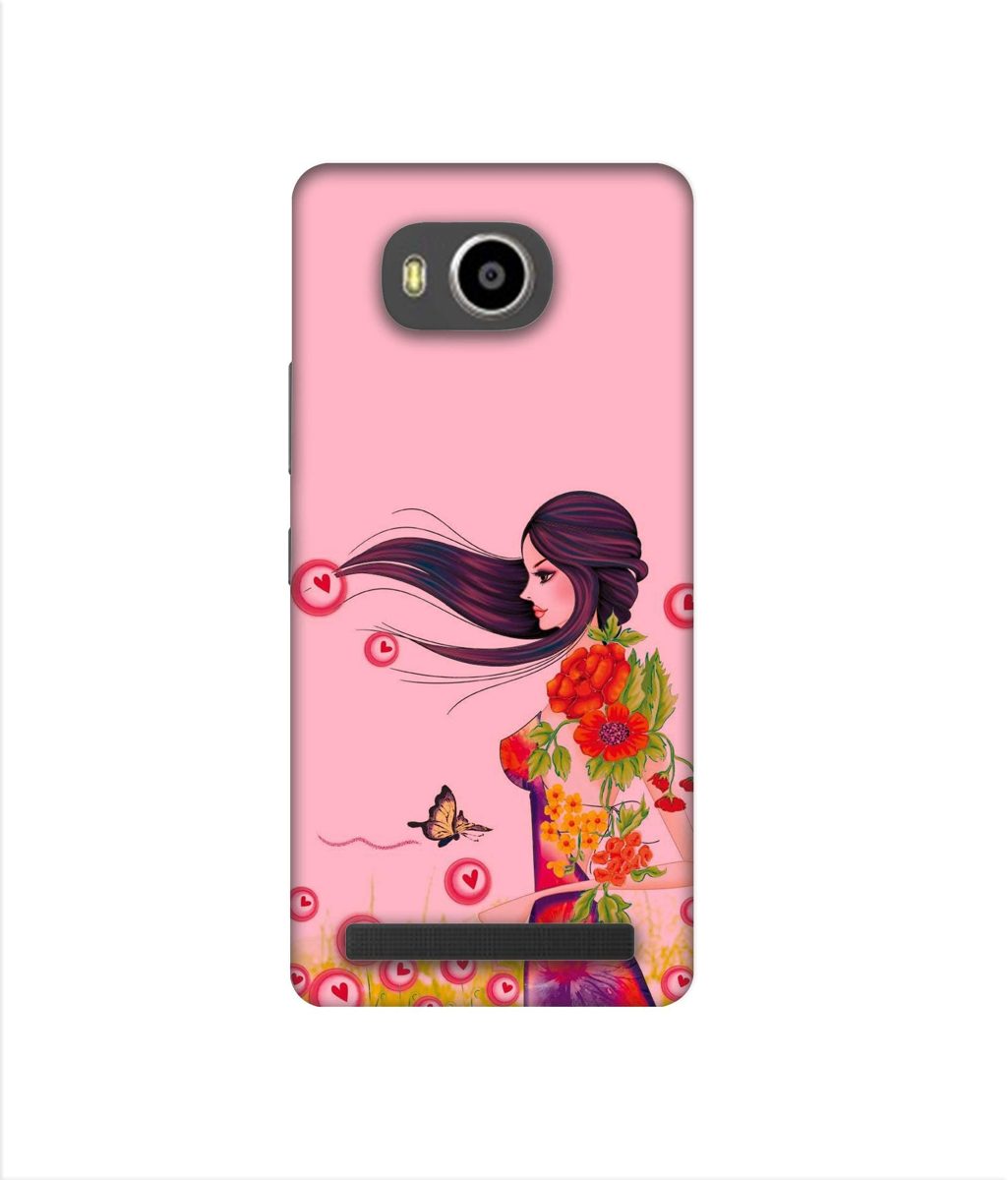 Amazon Brand - Solimo Designer Lady Vector Pattern 3D Printed Hard Back Case Mobile Cover for Lenovo A7700