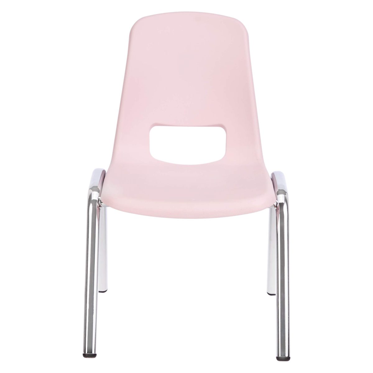 AmazonBasics 12 Inch School Classroom Stack Chair, Chrome Legs, Assorted Color, 6-Pack