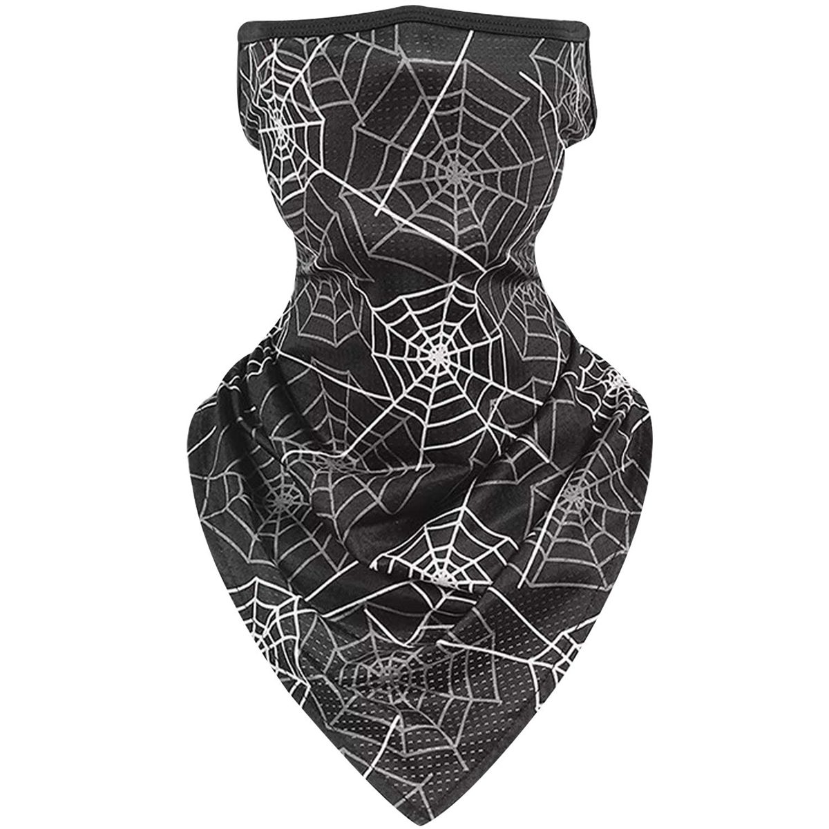 Cycling Neck Gaiter, Bun Large Unisex Elastic Bandana Headband Wrap Cool Lightweight Headwear Windproof Scarf, 1 Pack, Cobweb