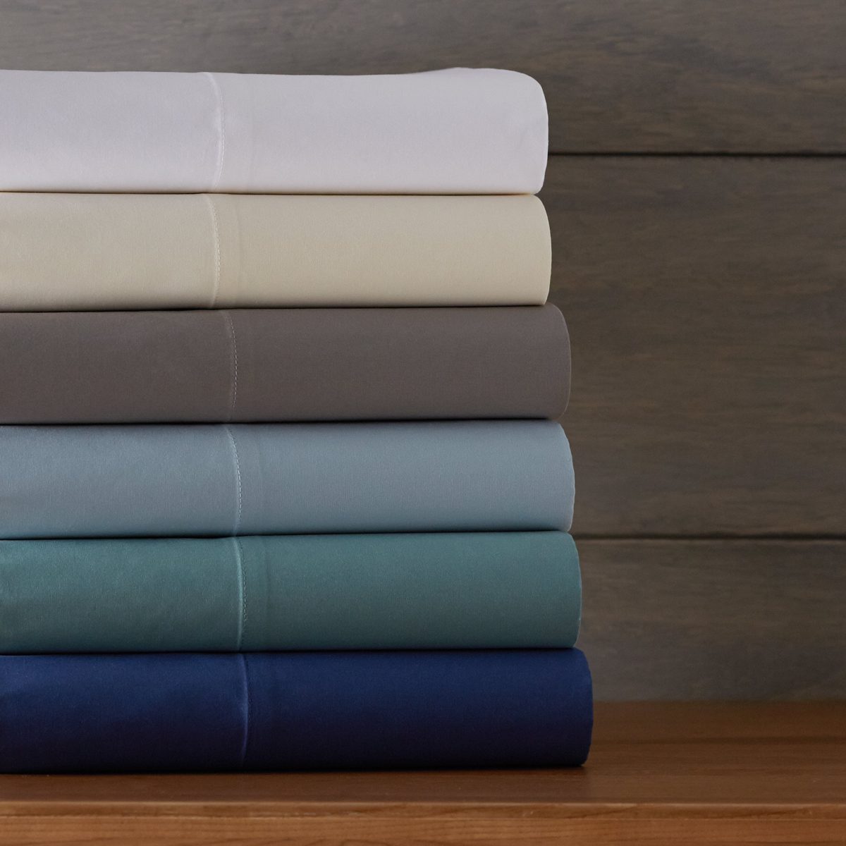 Pinzon Ultrasoft 300 Percale Cotton Fitted Sheet, Sky Blue