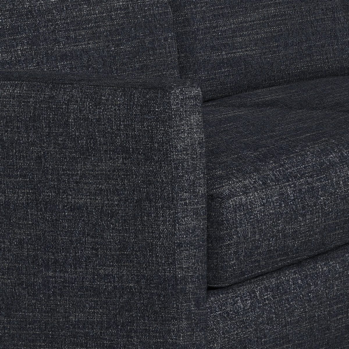Amazon Brand – Rivet Edgewest Low Back Modern Right Chaise Sofa Sectional, 115"W, Eclipse Blue
