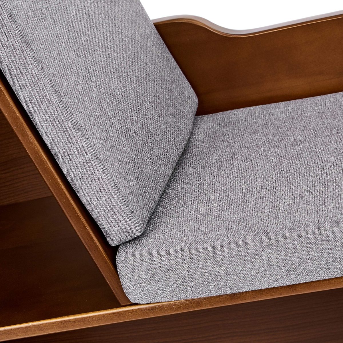 AmazonBasics Kids Bookcase with Reading Nook and Storage Shelves, Espresso