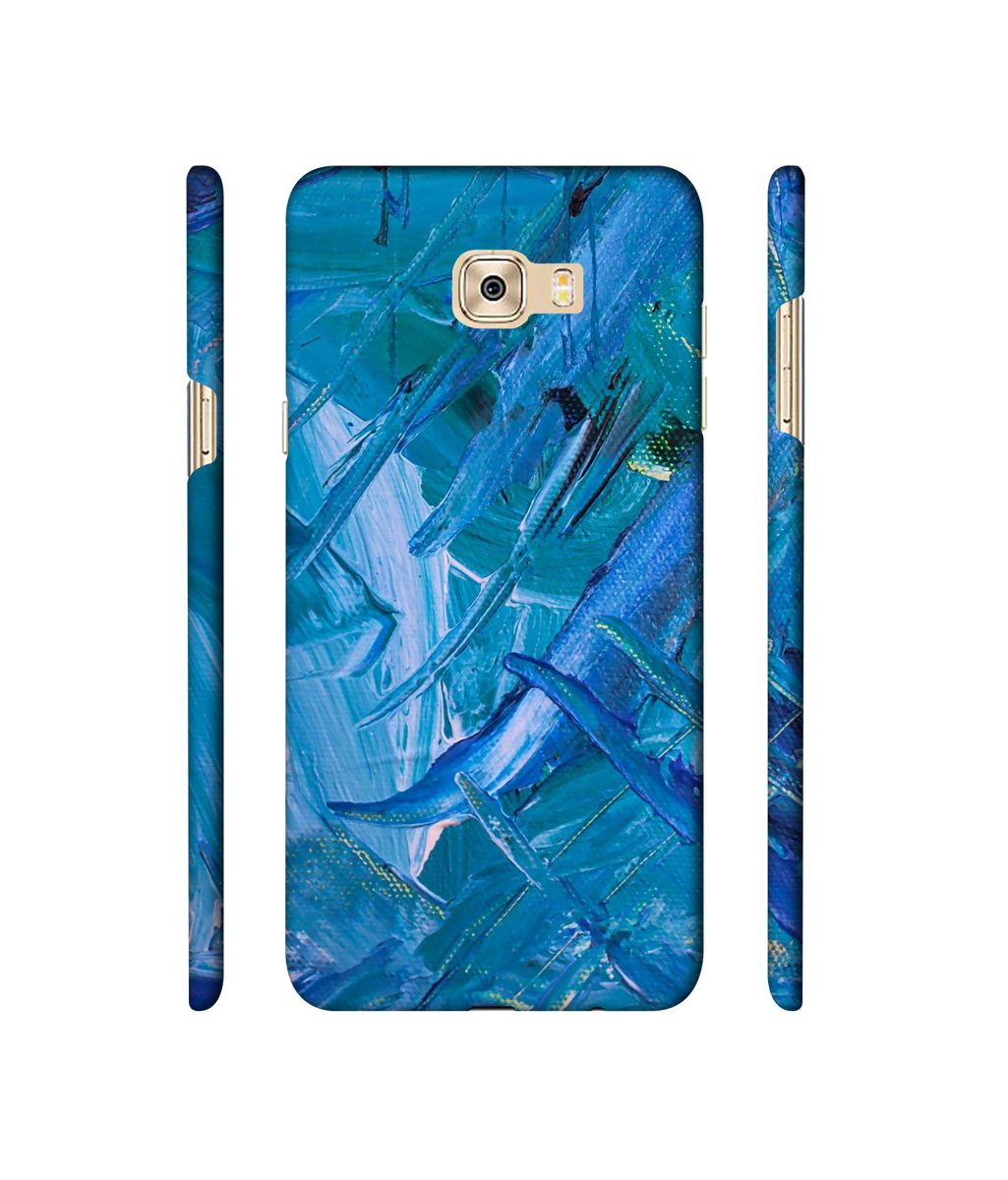 Amazon Brand - Solimo Designer Blue Paint 3D Printed Hard Back Case Mobile Cover for Samsung Galaxy C7 Pro