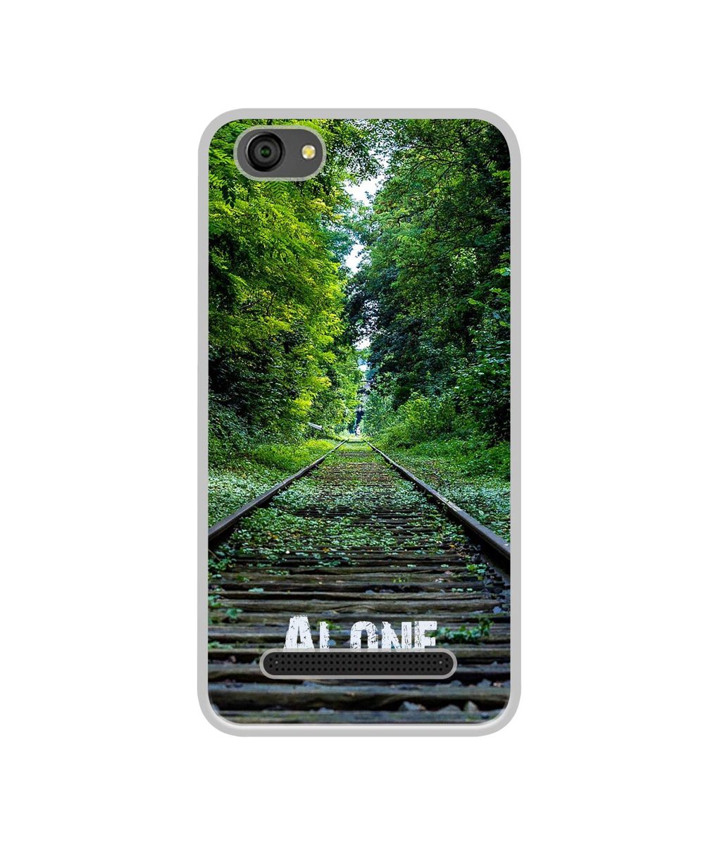 Amazon Brand - Solimo Designer Alone UV Printed Soft Back Case Mobile Cover for Lyf Wind 6