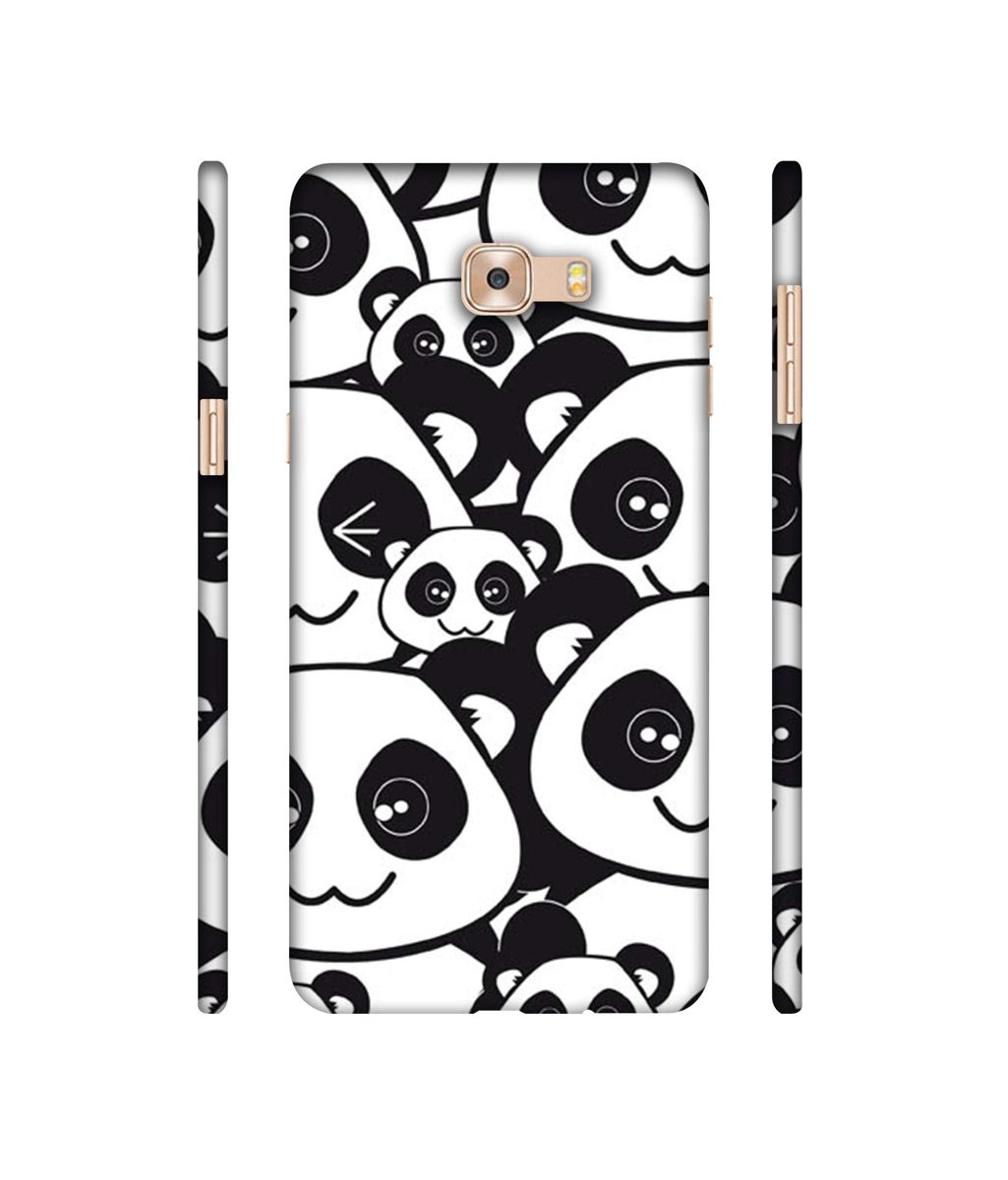 Amazon Brand - Solimo Designer Panda Texture 3D Printed Hard Back Case Mobile Cover for Samsung Galaxy C9 Pro