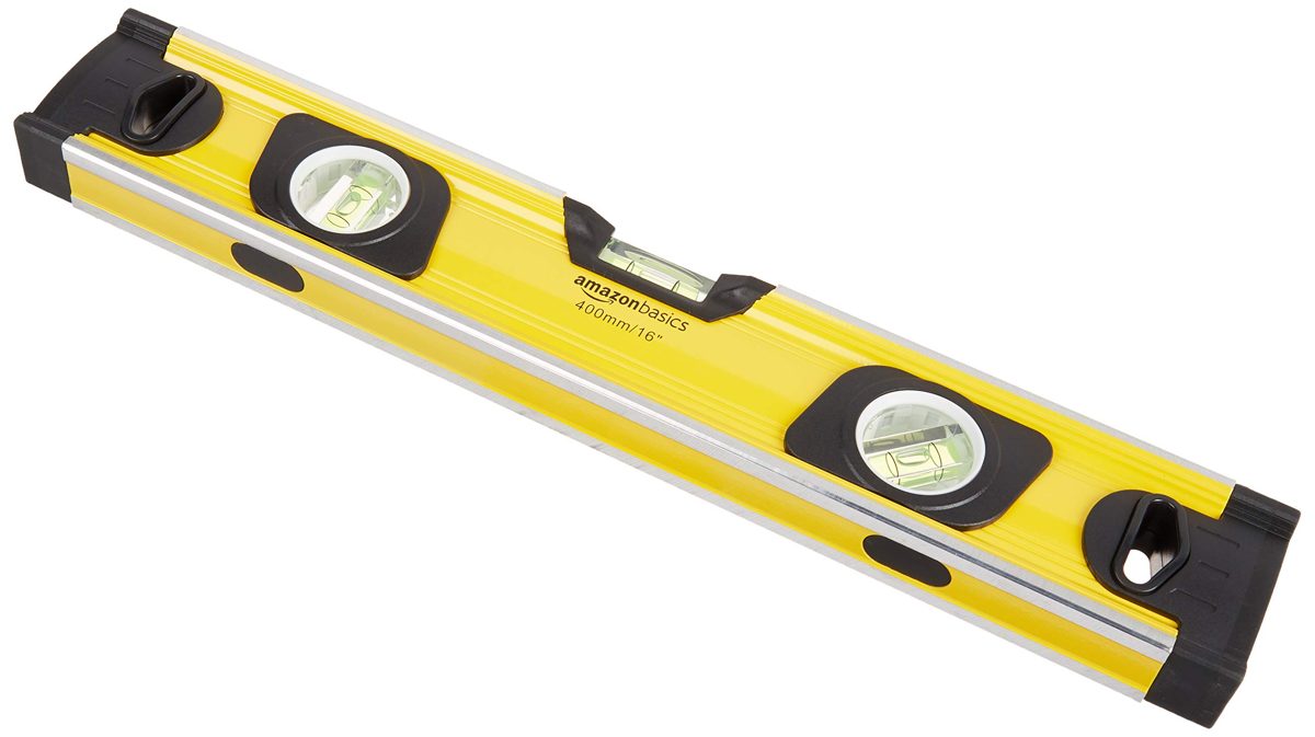 AmazonBasics Heavy-Duty Aluminum Alloy Magnetic Spirit Level, DS-SLAMZ009