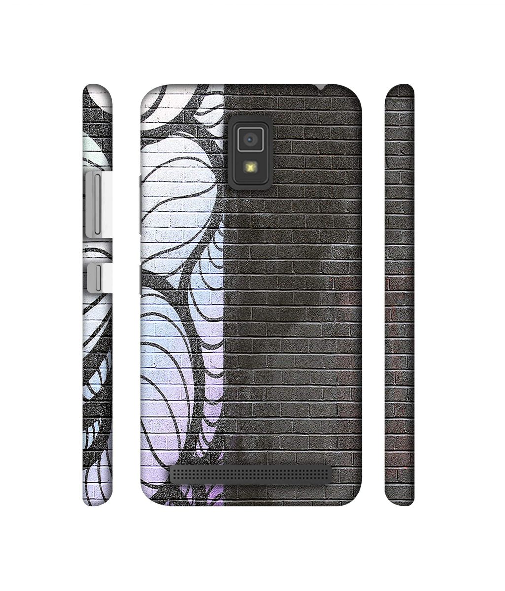 Amazon Brand - Solimo Designer Black and White Brick 3D Printed Hard Back Case Mobile Cover for Lenovo A6600