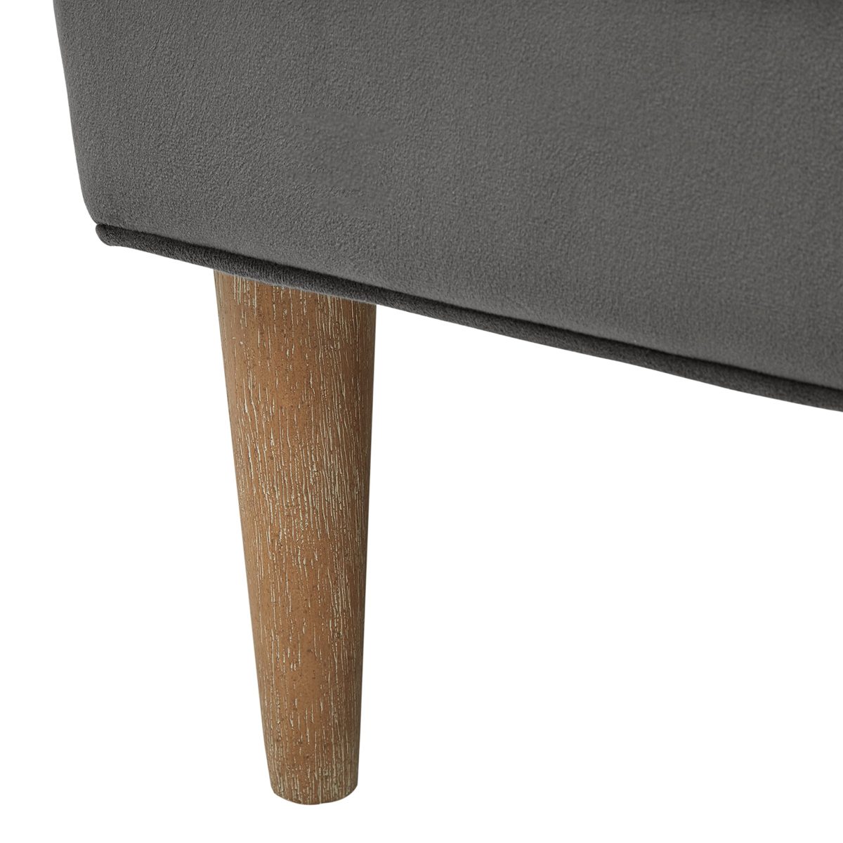 Amazon Brand – Rivet Chelsea Velvet Wing-Back Accent Chair, Otter Grey