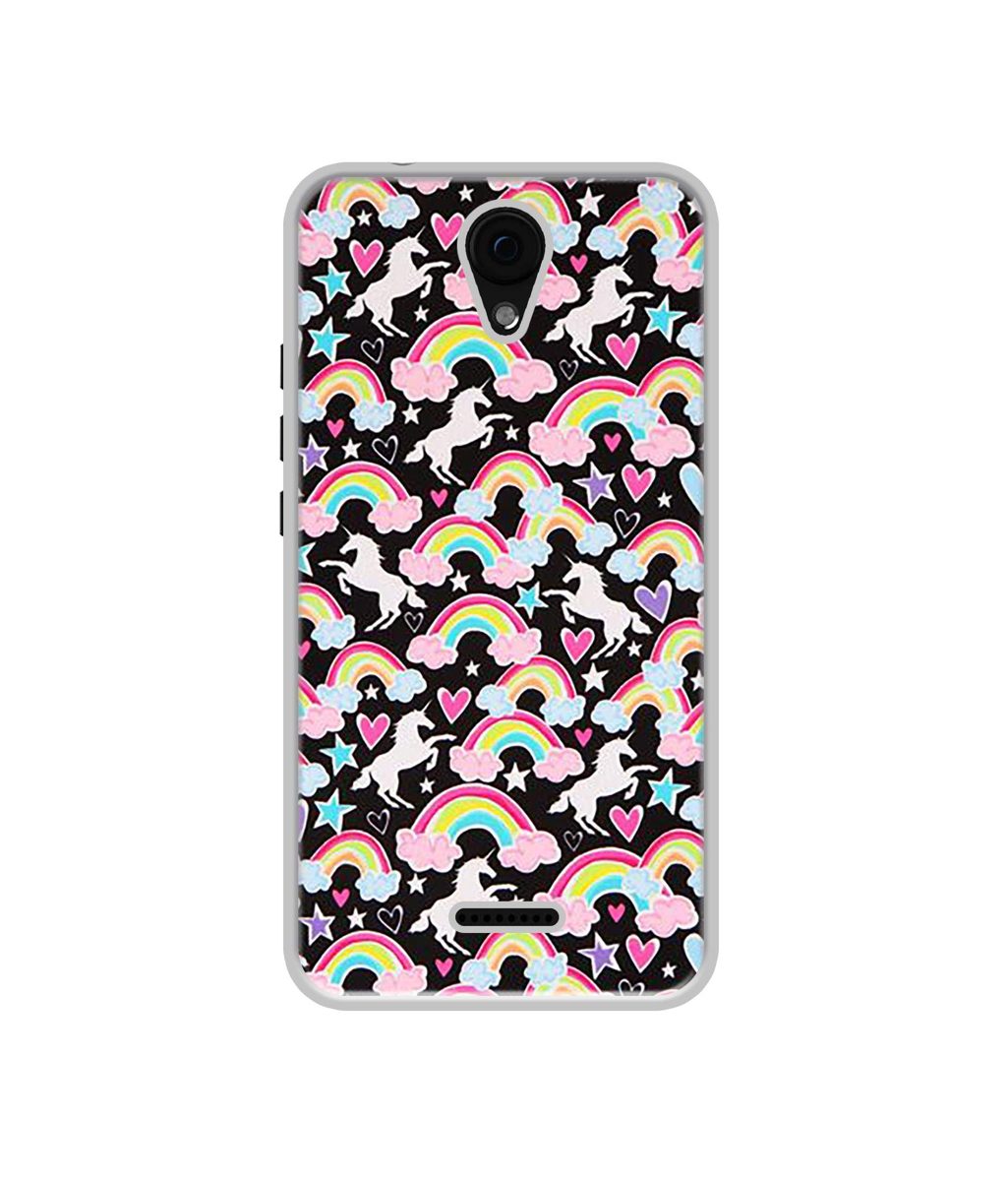 Amazon Brand - Solimo Designer Unicorn Texture UV Printed Soft Back Case Mobile Cover for Micromax Yu Yunique 2