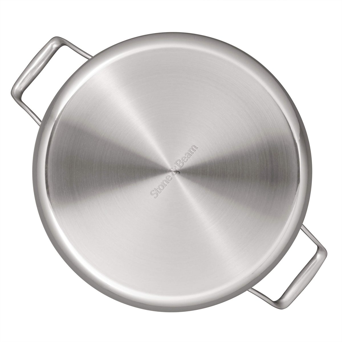 Stone & Beam Tri-Ply Stainless Steel Stockpot, 12-Quart (Renewed)