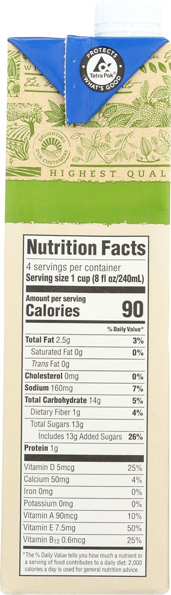 365 by Whole Foods Market, Organic Shelf-Stable Almondmilk, Vanilla, 32 Fl Oz
