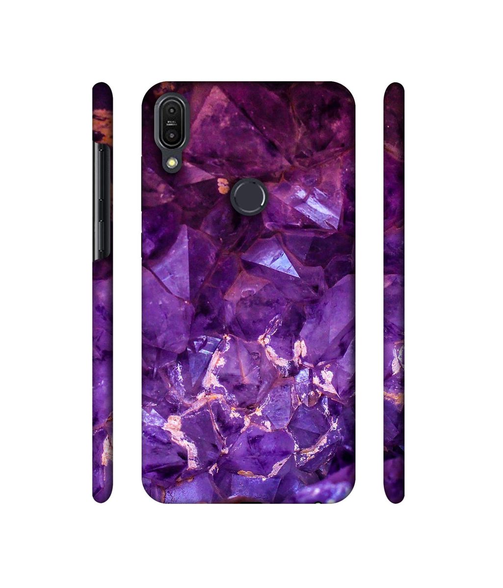 Amazon Brand - Solimo Designer Purpal Stone 3D Printed Hard Back Case Mobile Cover for Asus Zenfone Max Pro M1 ZB601KL