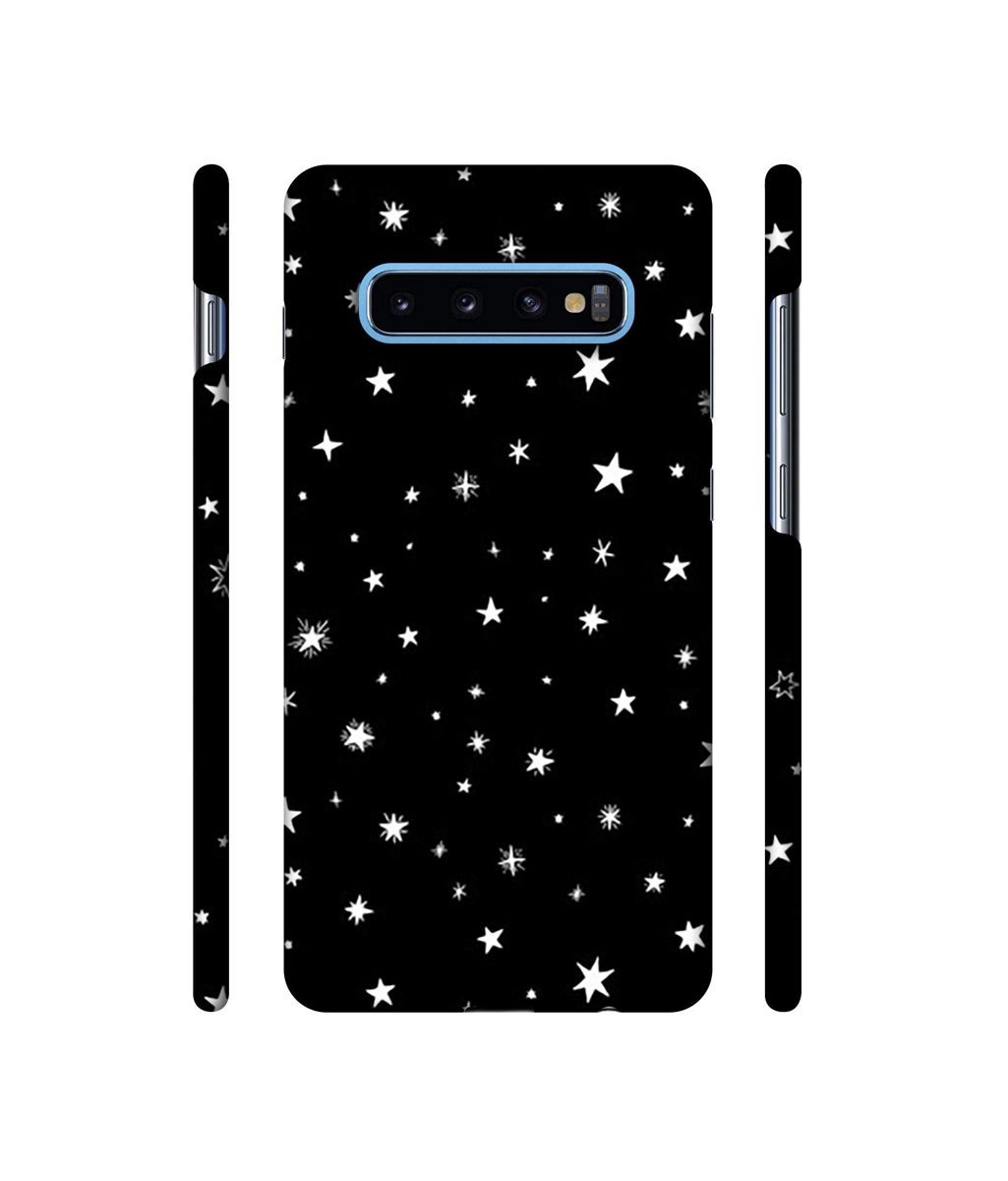 Amazon Brand - Solimo Designer Sperking Stars 3D Printed Hard Back Case Mobile Cover for Samsung Galaxy S10 Plus