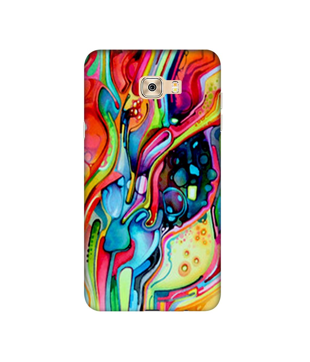 Amazon Brand - Solimo Designer Multicolor Drop 3D Printed Hard Back Case Mobile Cover for Samsung Galaxy C7 Pro