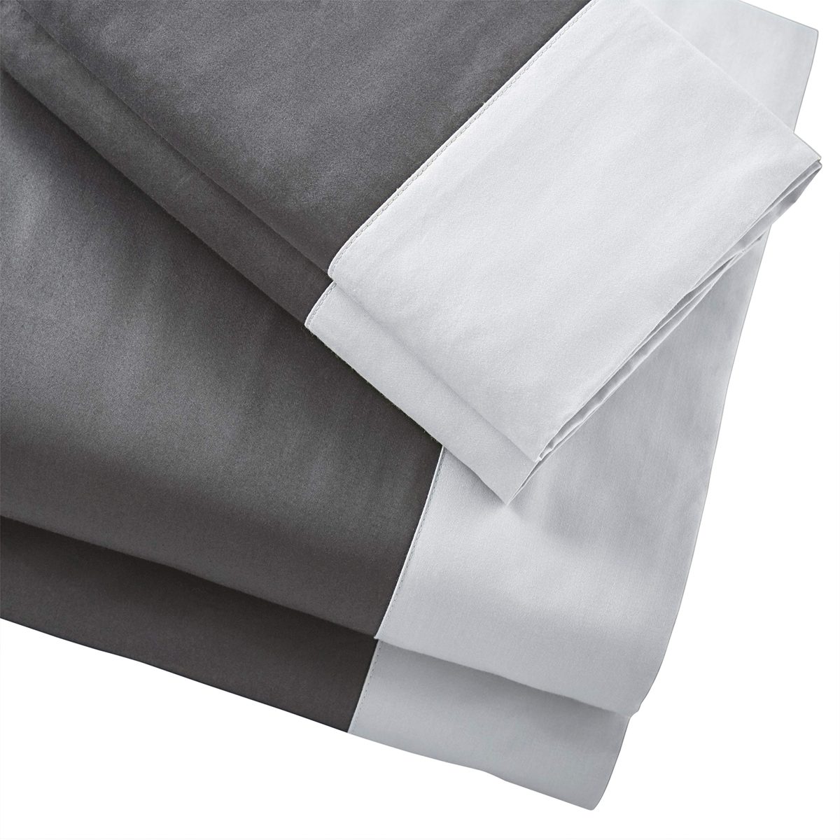 Rivet 500 Thread-Count Color Block Supima Cotton Pillowcase Set